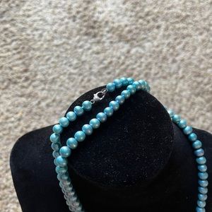 Blue pearl necklace from Honora pearls QVC